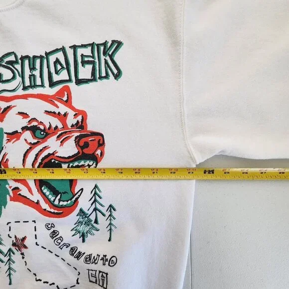 White Aftershock 2023 Crewneck Unisex Size Large White - Picture 4 of 6